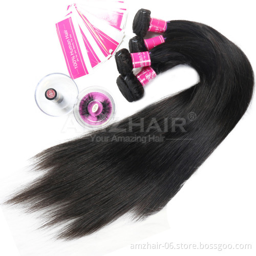 100% Human Hair Extension Raw Unprocessed Indian Virgin Cuticle Aligned Human Hair Bundles Vendor Hair Products For Black Women